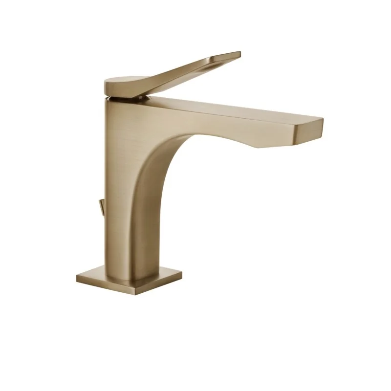Смеситель для раковины, Gessi, Rilievo, цвет-Warm Bronze Brushed PVD
