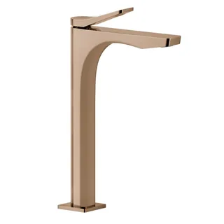 Смеситель для раковины, Gessi, Rilievo, цвет-Copper PVD