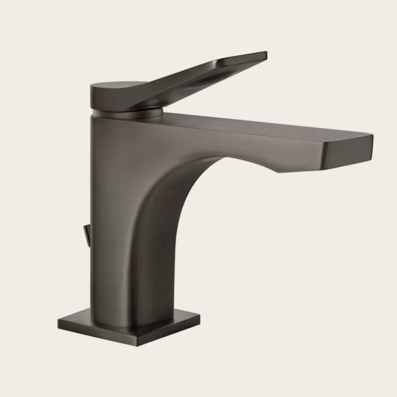 Смеситель для раковины, Gessi, Rilievo, цвет-Black Metal Brushed PVD