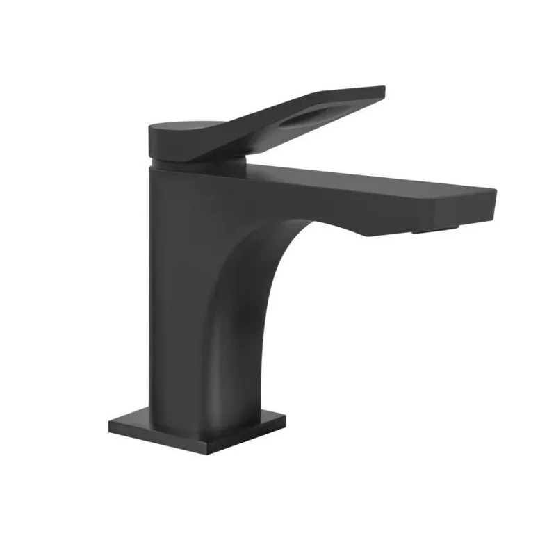 Смеситель для раковины, Gessi, Rilievo, цвет-черный матовый