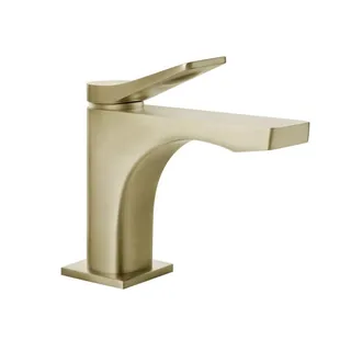 Смеситель для раковины, Gessi, Rilievo, цвет-Brushed Brass PVD