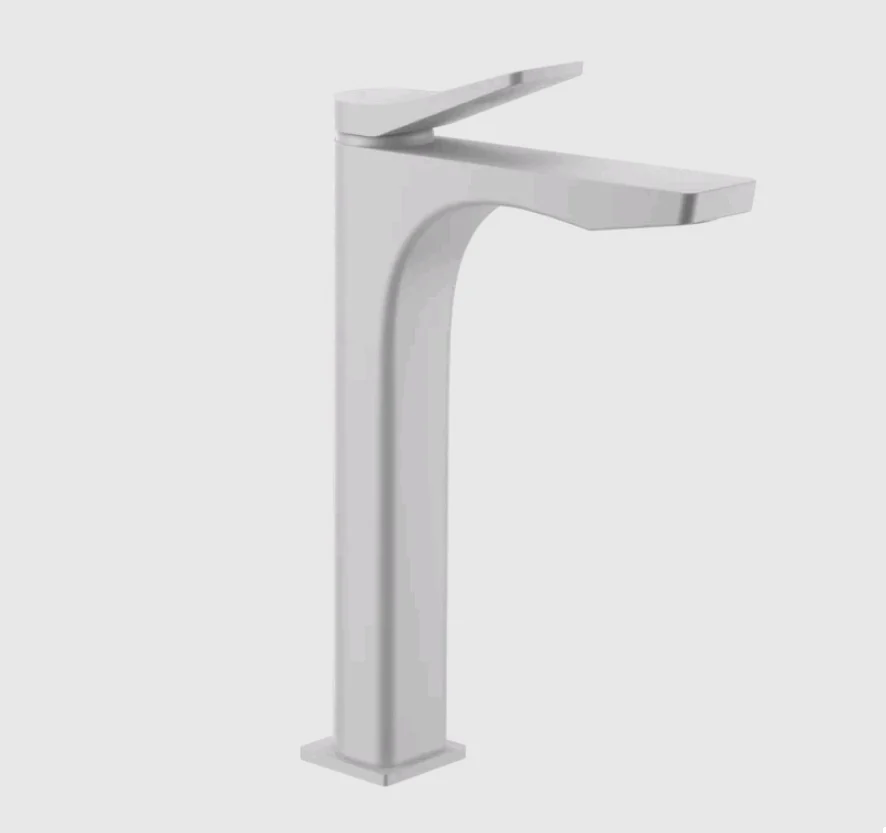 Смеситель для раковины, Gessi, Rilievo, цвет-белый матовый