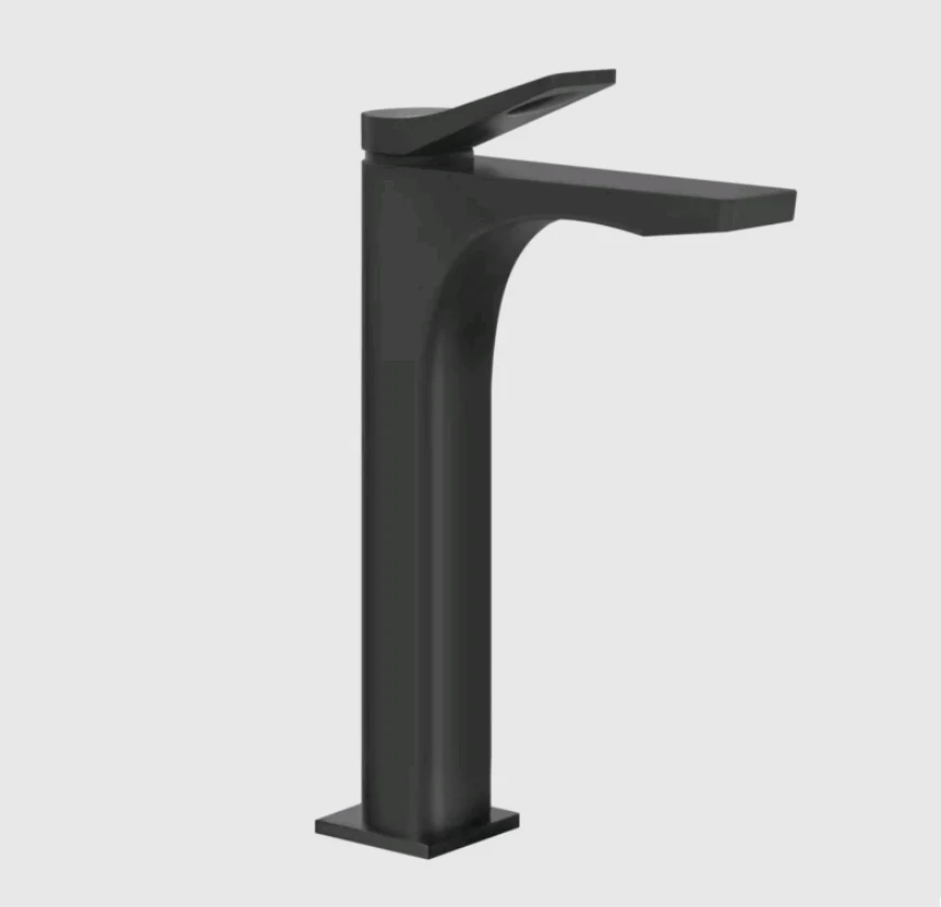 Смеситель для раковины, Gessi, Rilievo, цвет-черный матовый