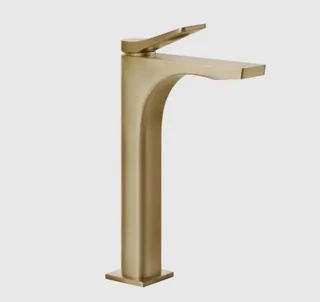 Смеситель для раковины, Gessi, Rilievo, цвет-Warm Bronze Brushed PVD