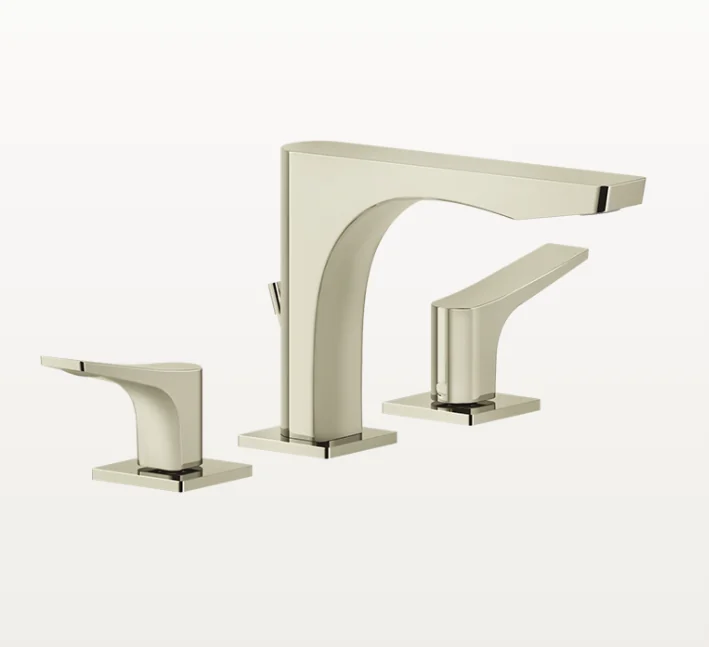 Смеситель для раковины, Gessi, Rilievo, цвет-Nickel PVD