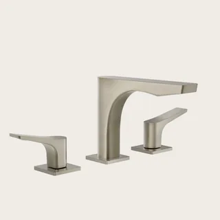 Смеситель для раковины, Gessi, Rilievo, цвет-Finox Brushed Nickel