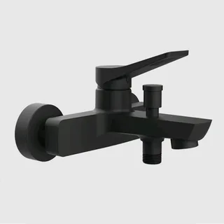 Смеситель для ванны и душа, Gessi, Rilievo, цвет-черный матовый