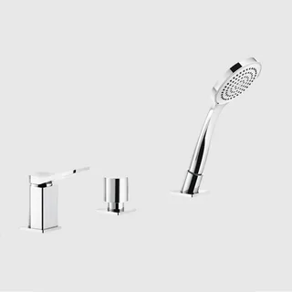 Смеситель для ванны и душа, Gessi, Rilievo, цвет-хром