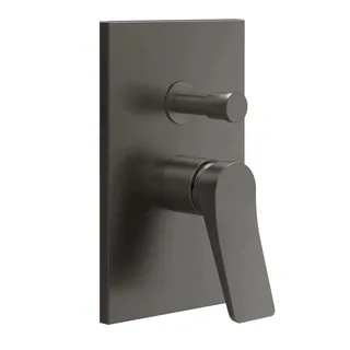 Смеситель для душа, Gessi, Rilievo, на 2 потребителя, цвет-Black Metal Brushed PVD — иконка