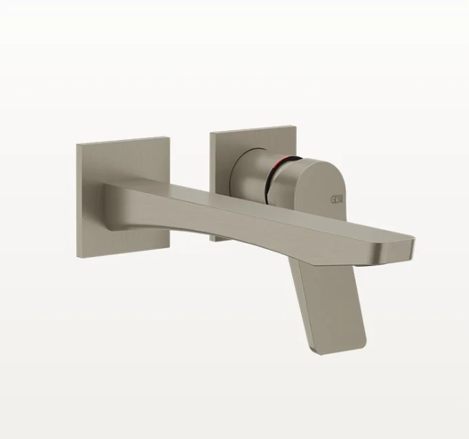 Смеситель для раковины, Gessi, Rilievo, цвет-Finox Brushed Nickel