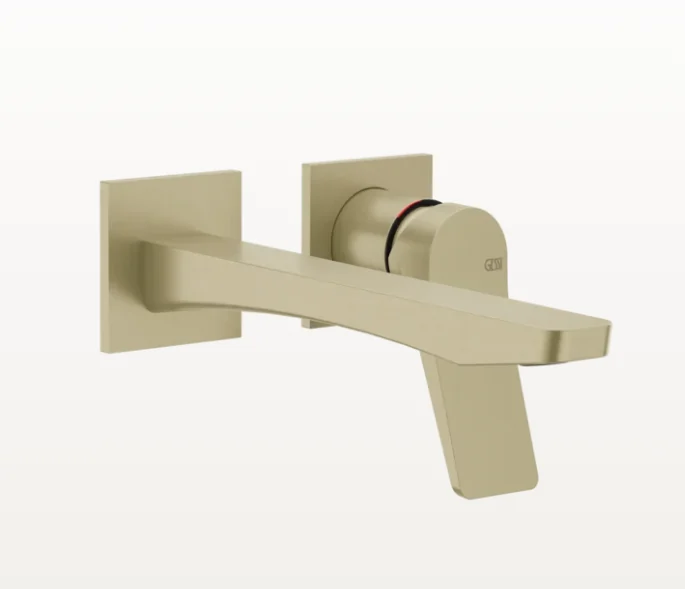 Смеситель для раковины, Gessi, Rilievo, цвет-Brushed Brass PVD