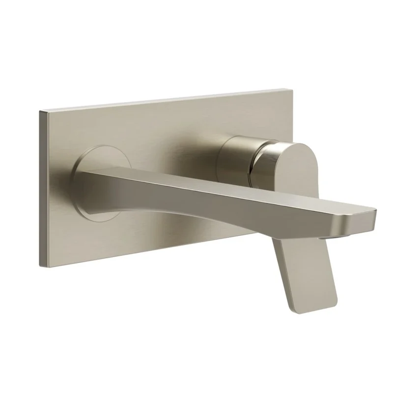 Смеситель для раковины, Gessi, Rilievo, цвет-Finox Brushed Nickel