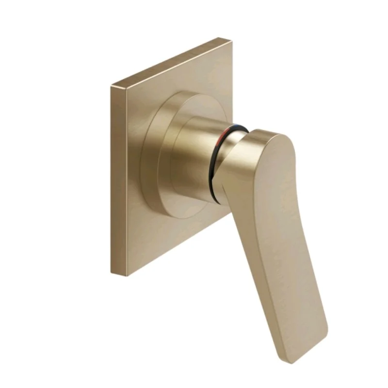 Смеситель для душа, Gessi, Rilievo, на 1 потребитель, цвет-Warm Bronze Brushed PVD