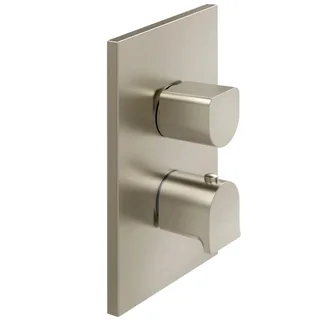 Смеситель для душа, Gessi, Rilievo, на 2 потребителя, цвет-Finox Brushed Nickel — иконка