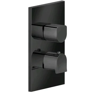 Смеситель для душа, Gessi, Rilievo, на 2 потребителя, цвет-Black Metal PVD