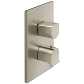 Смеситель для душа, Gessi, Rilievo, на 3 потребителя, цвет-Finox Brushed Nickel