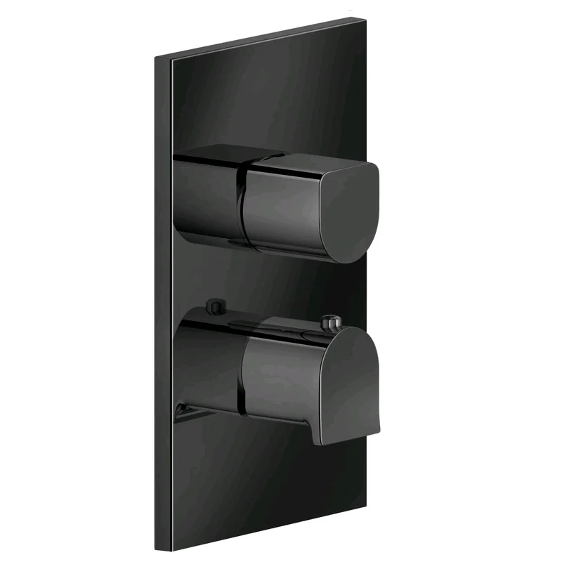 Смеситель для душа, Gessi, Rilievo, на 3 потребителя, цвет-Black Metal PVD