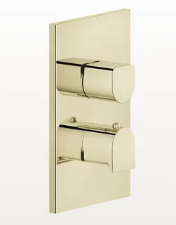 Смеситель для душа, Gessi, Rilievo, на 3 потребителя, настенный встраиваемый, цвет-Brass PVD — иконка