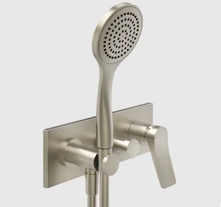 Смеситель для душа, Gessi, Rilievo, на 2 потребителя, цвет-Finox Brushed Nickel — иконка