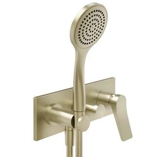 Смеситель для душа, Gessi, Rilievo, на 2 потребителя, цвет-Brushed Brass PVD — иконка