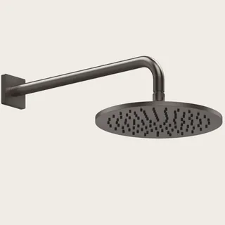 Верхний душ, Gessi, Rilievo, 250*250, цвет-Black Metal Brushed PVD