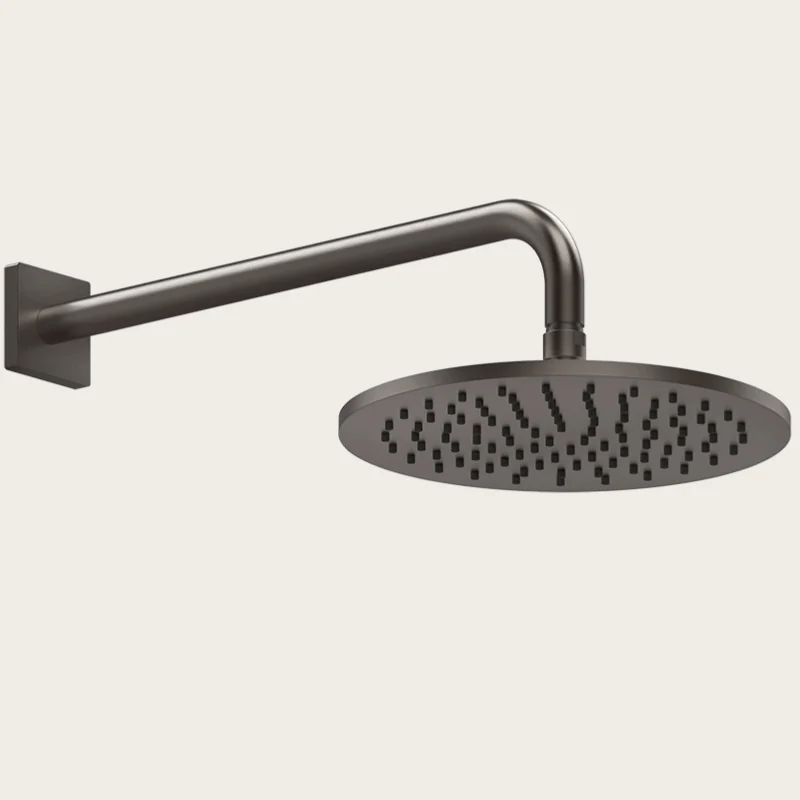 Верхний душ, Gessi, Rilievo, 250*250, цвет-Black Metal Brushed PVD