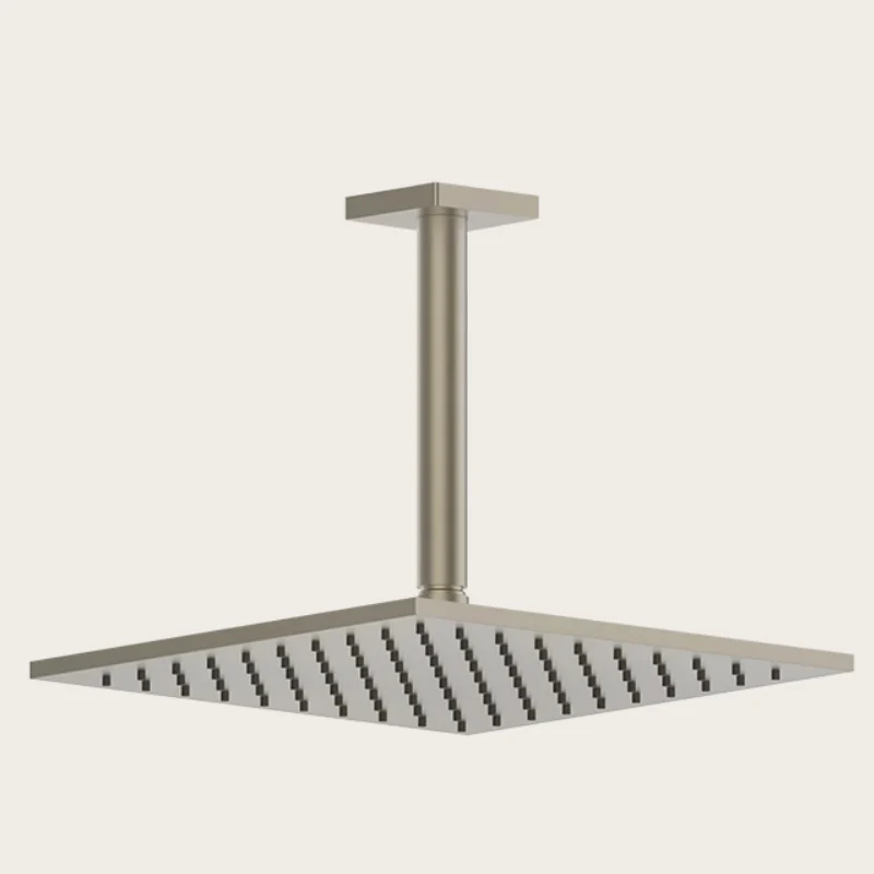 Верхний душ, Gessi, Rilievo, 250*250, цвет-Finox Brushed Nickel