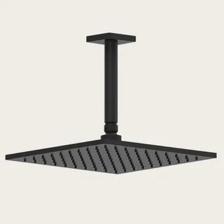 Верхний душ, Gessi, Rilievo, 250*250, цвет-черный матовый