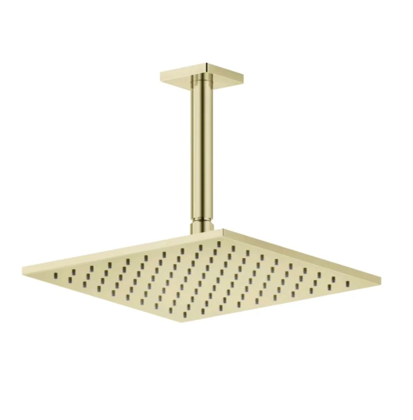 Верхний душ, Gessi, Rilievo, 250*250, цвет-Brass PVD