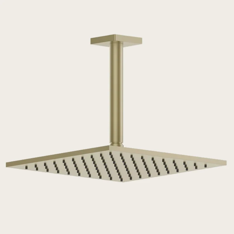 Верхний душ, Gessi, Rilievo, 250*250, цвет-Brushed Brass PVD