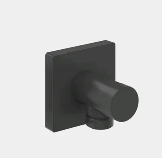 Шланговое подсоединение, Gessi, Rilievo, цвет-черный матовый (Matt Black, Nero Opaco)