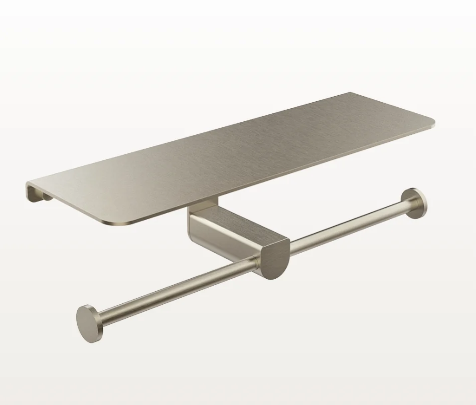 Бумагодержатель, Gessi, Rilievo, шгв 308*100*89, цвет-Finox Brushed Nickel