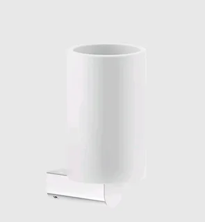 Стакан, Gessi, Rilievo, шгв 75*100*150, цвет-белый/хром