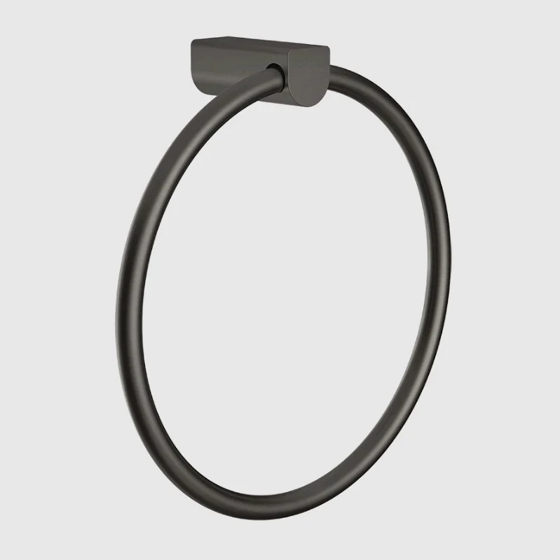 Полотенцедержатель, Gessi, Rilievo, шгв 222*67*230, цвет-Black Metal Brushed PVD