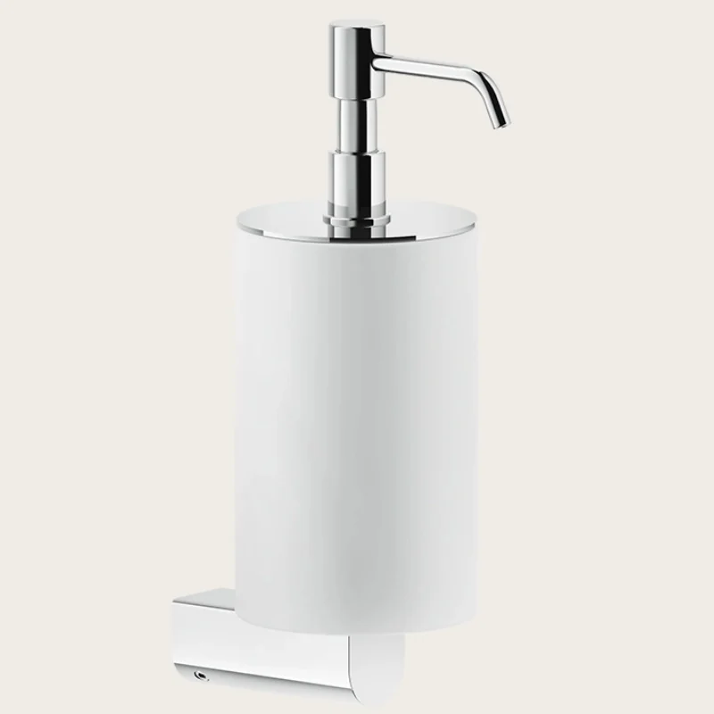 Дозатор для жидкого мыла, Gessi, Rilievo, шгв 75*121*222, цвет дозатора-хром/белый