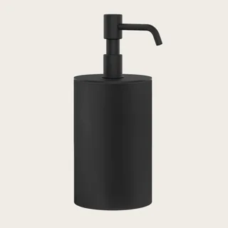 Дозатор для жидкого мыла, Gessi, Rilievo, шгв 75*97*194, цвет дозатора-черный матовый
