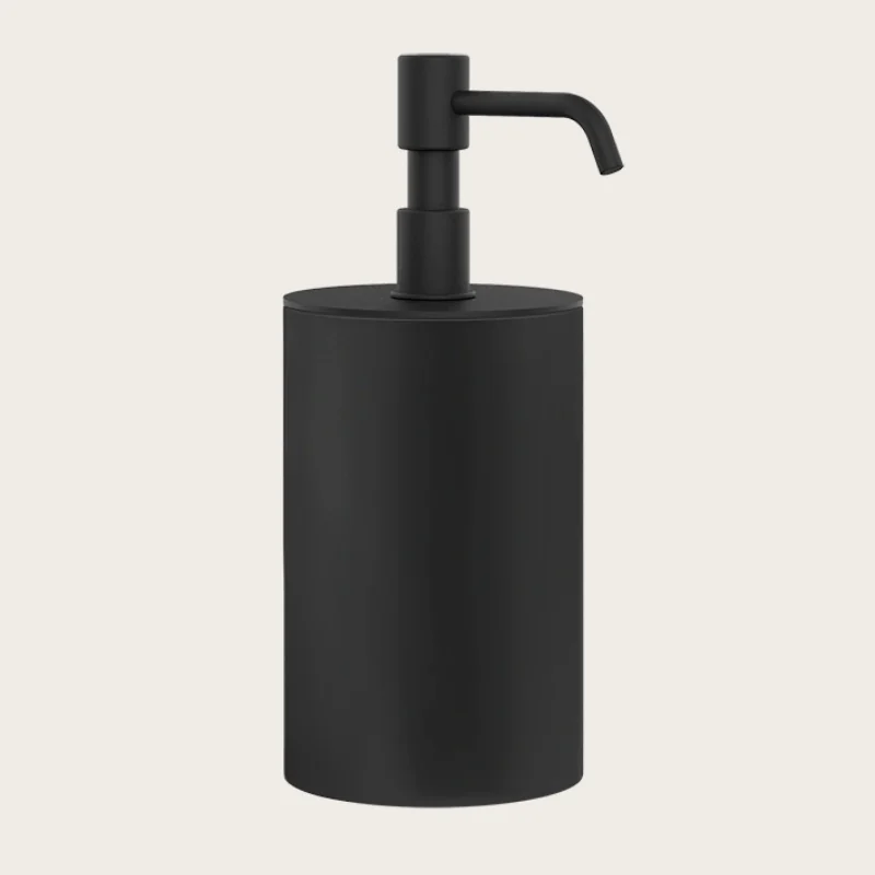 Дозатор для жидкого мыла, Gessi, Rilievo, шгв 75*97*194, цвет дозатора-черный матовый