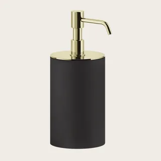 Дозатор для жидкого мыла, Gessi, Rilievo, шгв 75*97*194, цвет дозатора-Brass PVD/чёрный