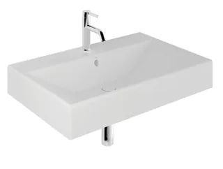 Раковина, Kludi, RESA, шгв 610*505*165, отверстия для смесителя-1, цвет-белый матовый