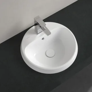 Раковина, Villeroy&Boch, Architectura, шгв 450*450*125, отверстия для смесителя-1, цвет-альпийский белый