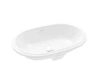 Раковина, Villeroy&Boch, Architectura, шгв 570*375*175, отверстия для смесителя-отсутствуют, цвет-белый