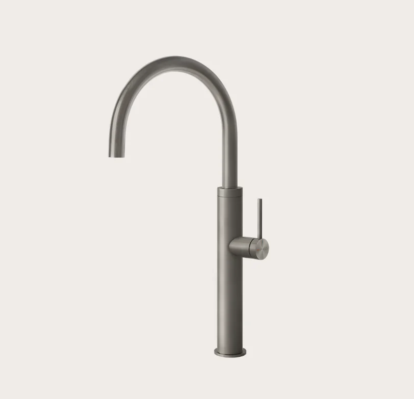 Смеситель для кухни, Gessi, 316, цвет-Steel Brushed