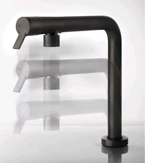 Смеситель для кухни, Gessi, SU&GIU’, цвет-Black Metal Brushed PVD