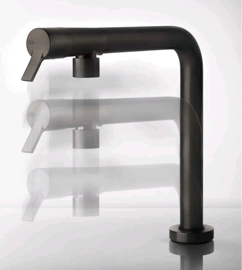 Смеситель для кухни, Gessi, SU&GIU’, цвет-Black Metal Brushed PVD