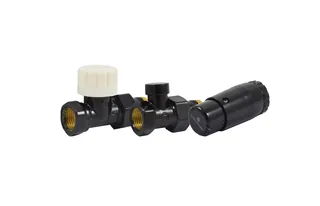 Комплект проходной DN15 GZ1/2 x GW1/2 с головкой Мини M30x1,5 Ral 9005 — иконка