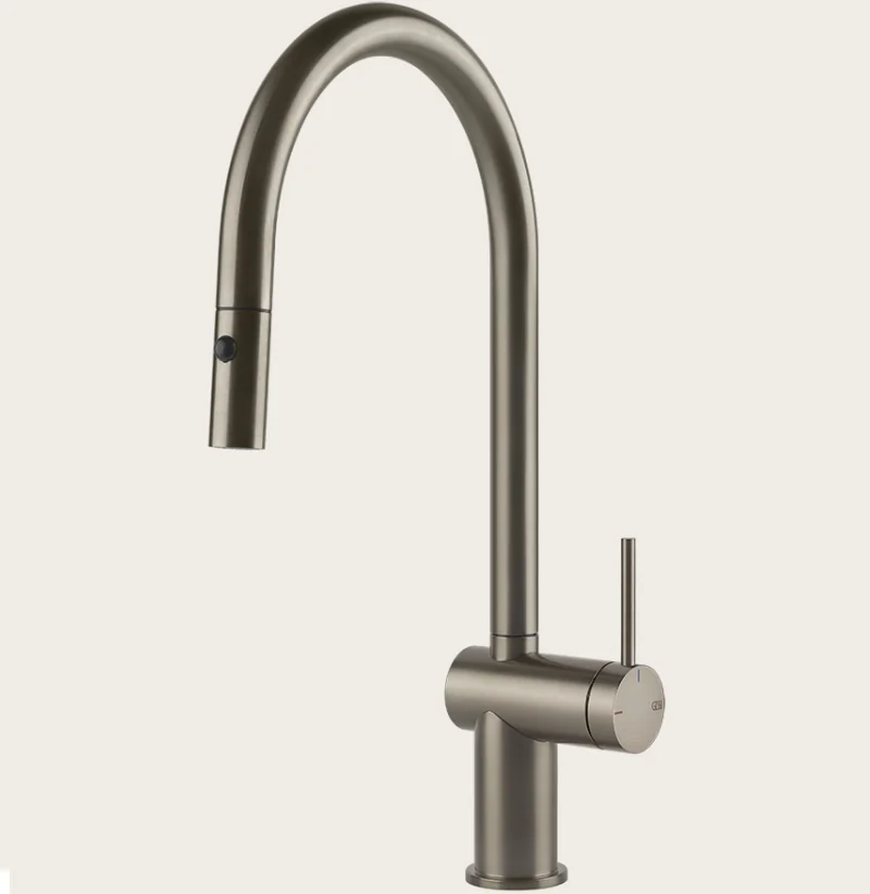 Смеситель для кухни, Gessi, Inedito, цвет-Finox Brushed Nickel