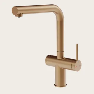Смеситель для кухни, Gessi, Inedito Filtered, цвет-Warm Bronze Brushed PVD