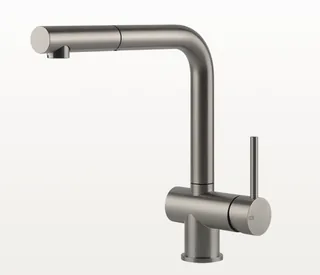 Смеситель для кухни, Gessi, Acciaio, цвет-сталь брашированная