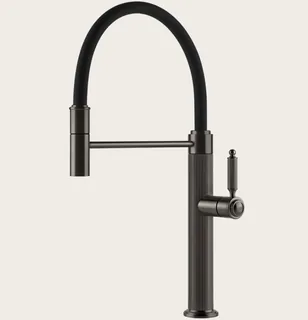 Смеситель для кухни, Gessi, VENTI20, цвет-Black Metal Brushed PVD — иконка