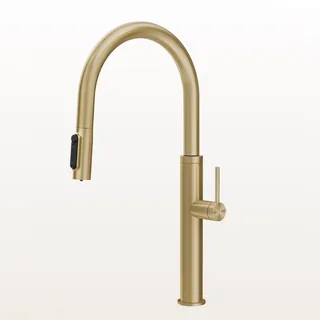 Смеситель для кухни, Gessi, Flessa, цвет-Brushed Brass PVD